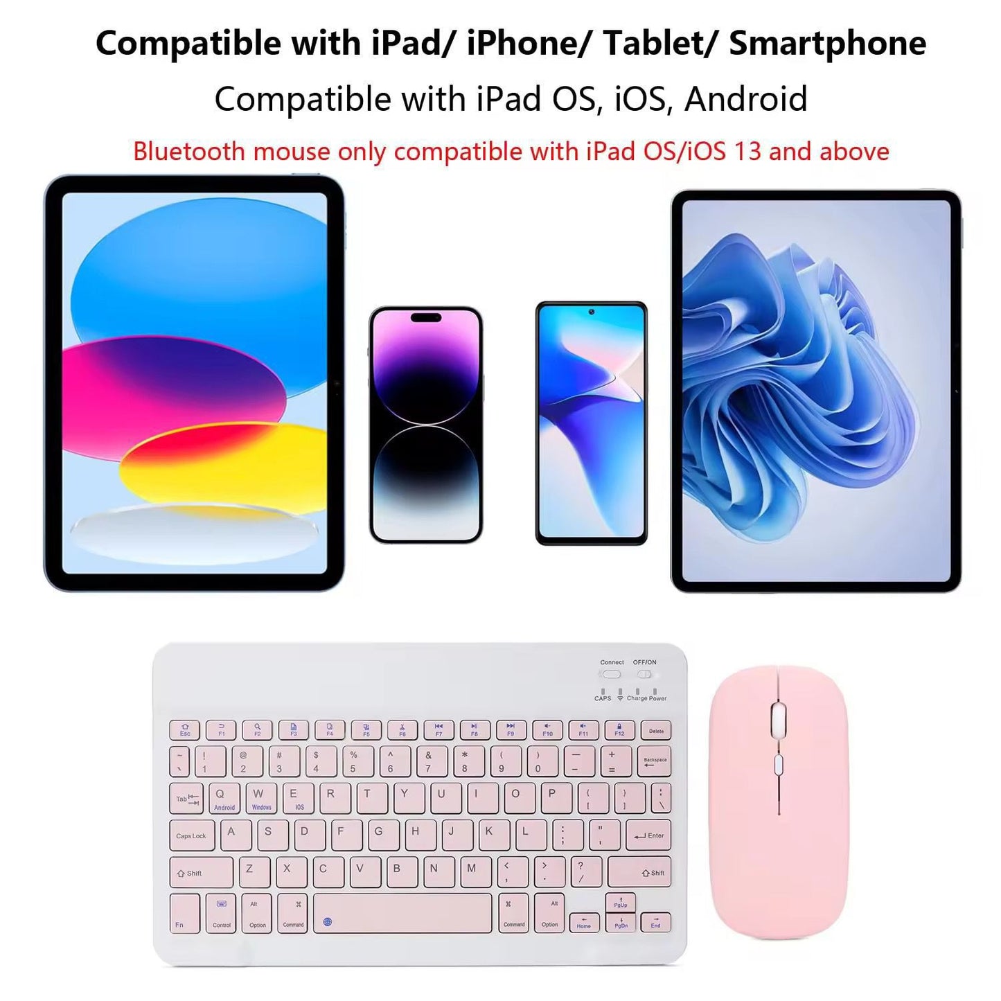 Keyboard and mouse for mobile phone