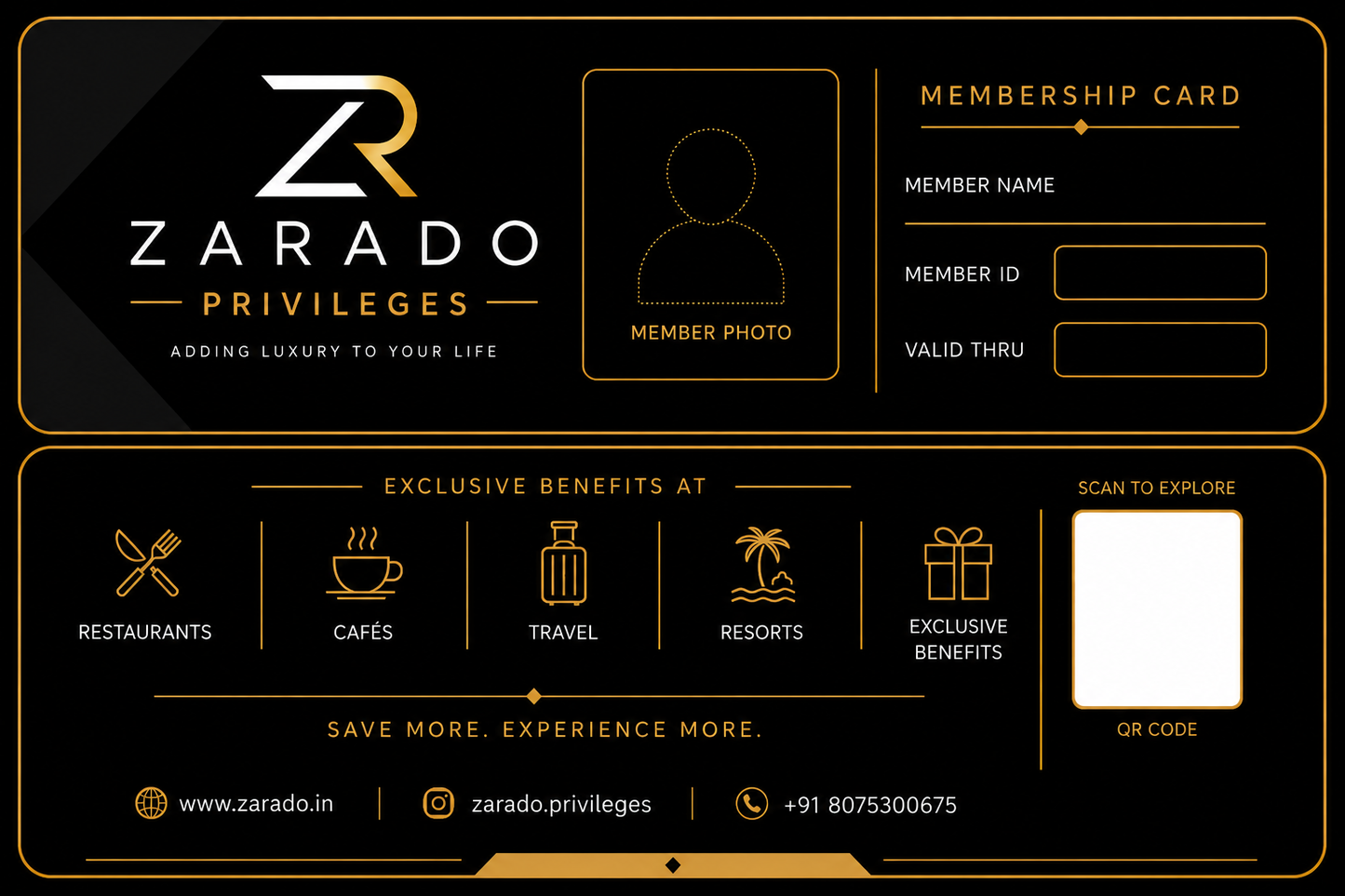 Zarado Privilege Membership (1 year)