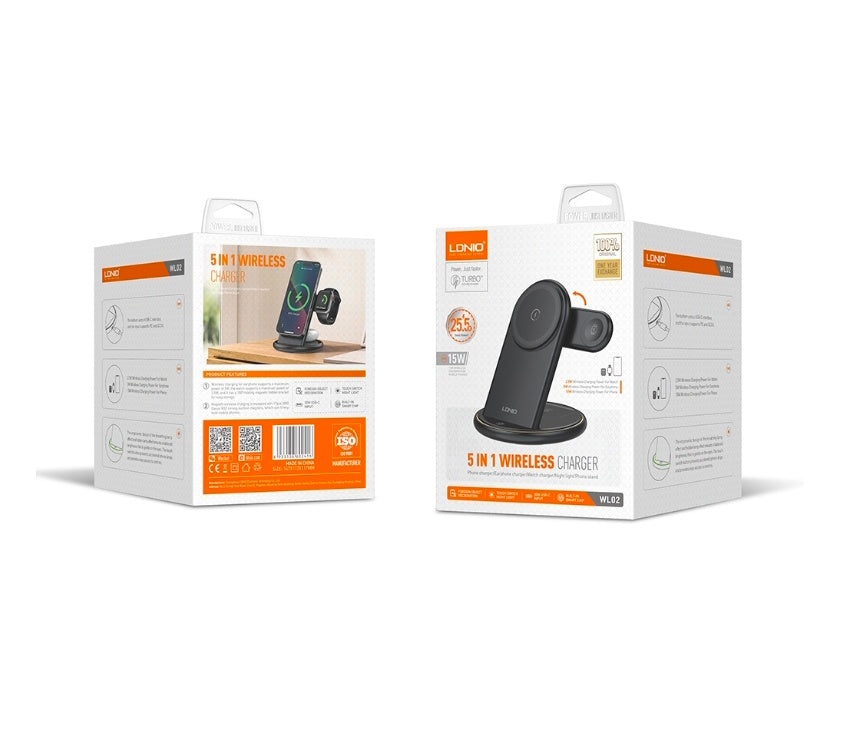 LDNIO 5-in-1 Wireless Charger
